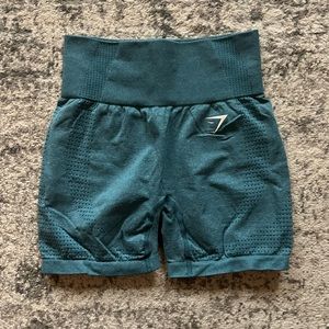 Gymshark Vital Seamless 2.0 Shorts-Tahoe Teal Marl-Size Small